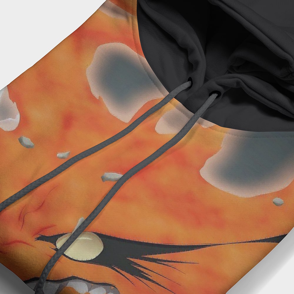 Kurama Nine Tail fox Fusion Naruto Pullover Hoodie