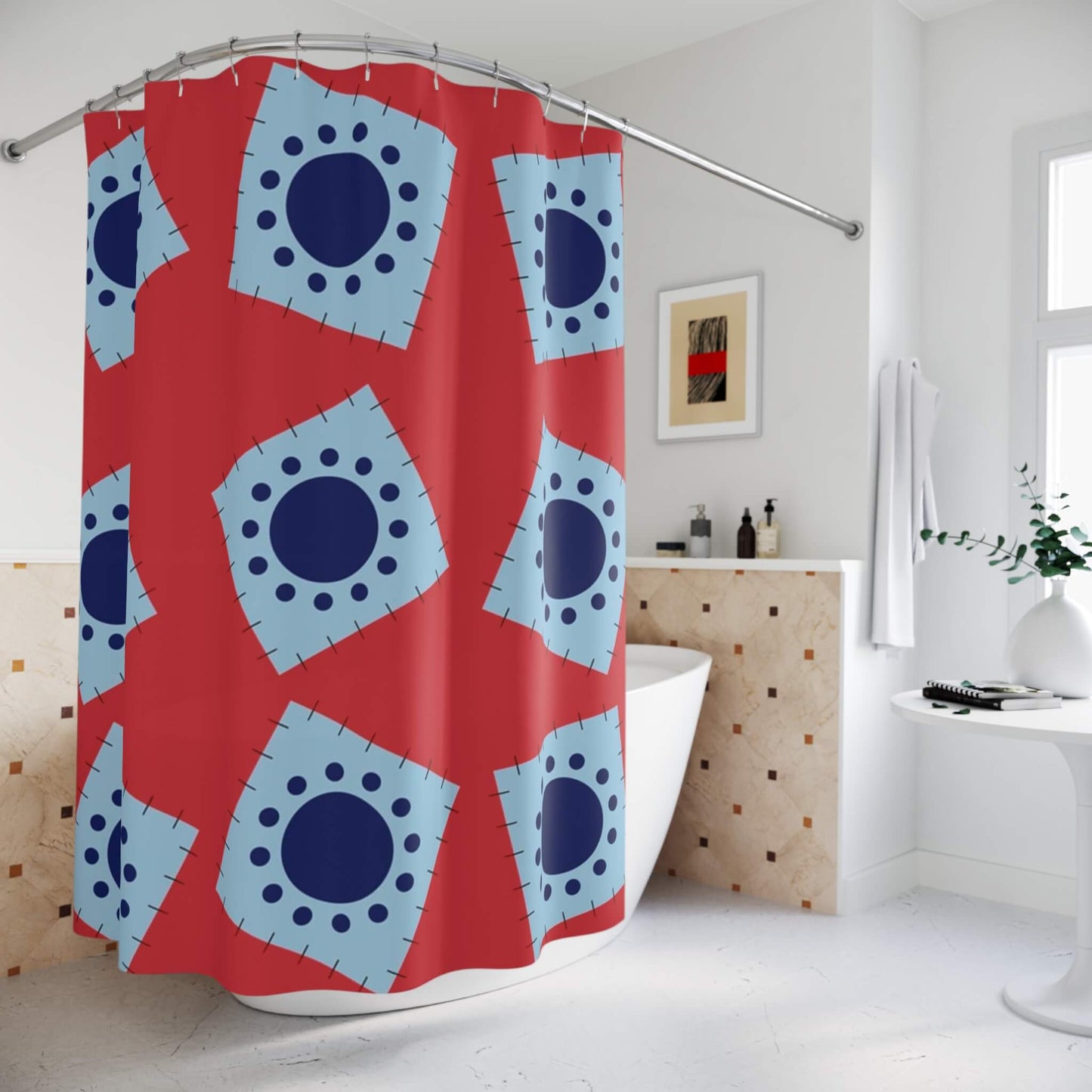 Luffy Wano Country Arc One Piece Shower Curtains