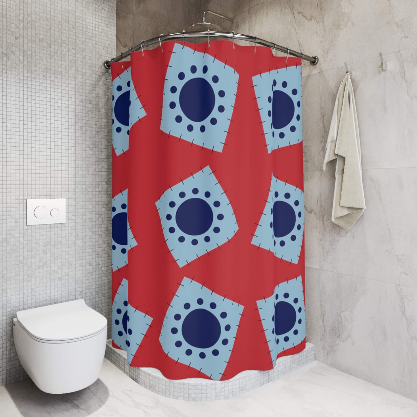 Luffy Wano Country Arc One Piece Shower Curtains
