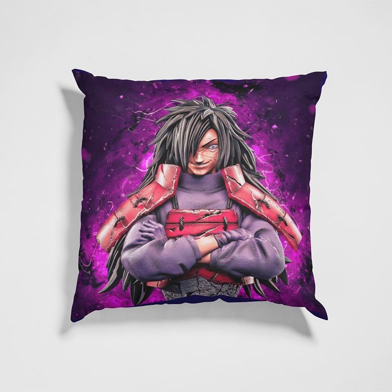 Madara Uchiha 3D Brushed Cool Look Naruto Throw Pillow-Naruto-Akatsuki,Home Decor,Naruto,Naruto Shippuden,Pillowcase,Throw Pillow