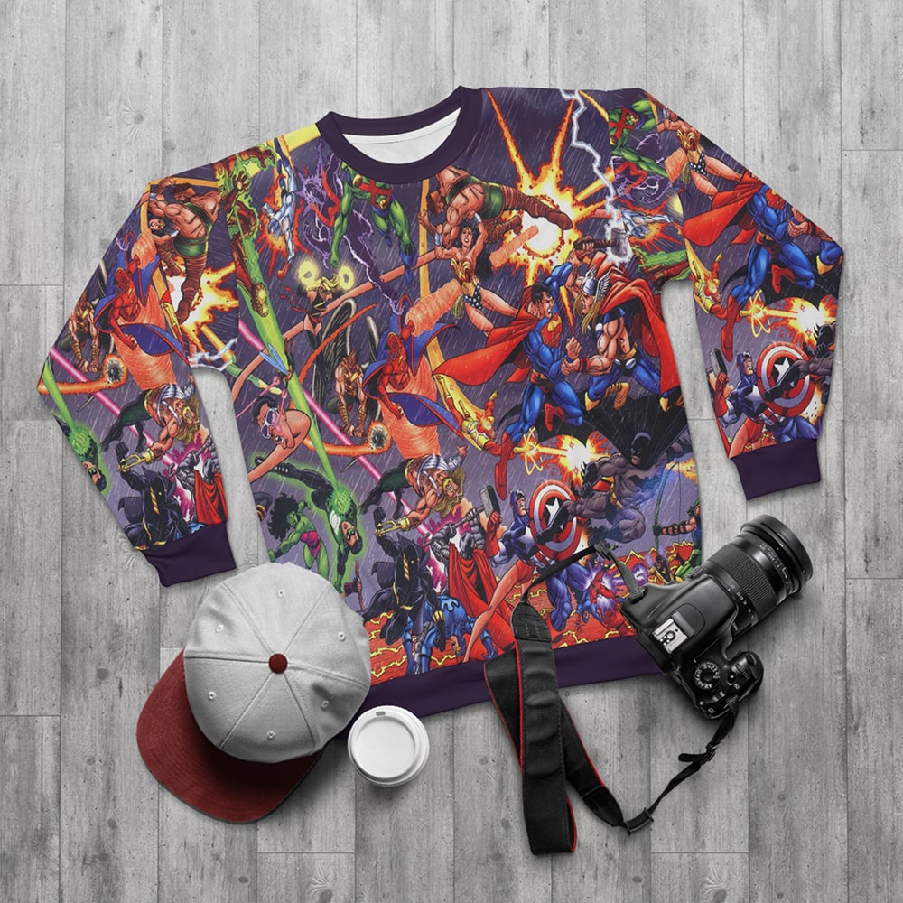 Marvel DC All Heroes Fight Sweatshirt