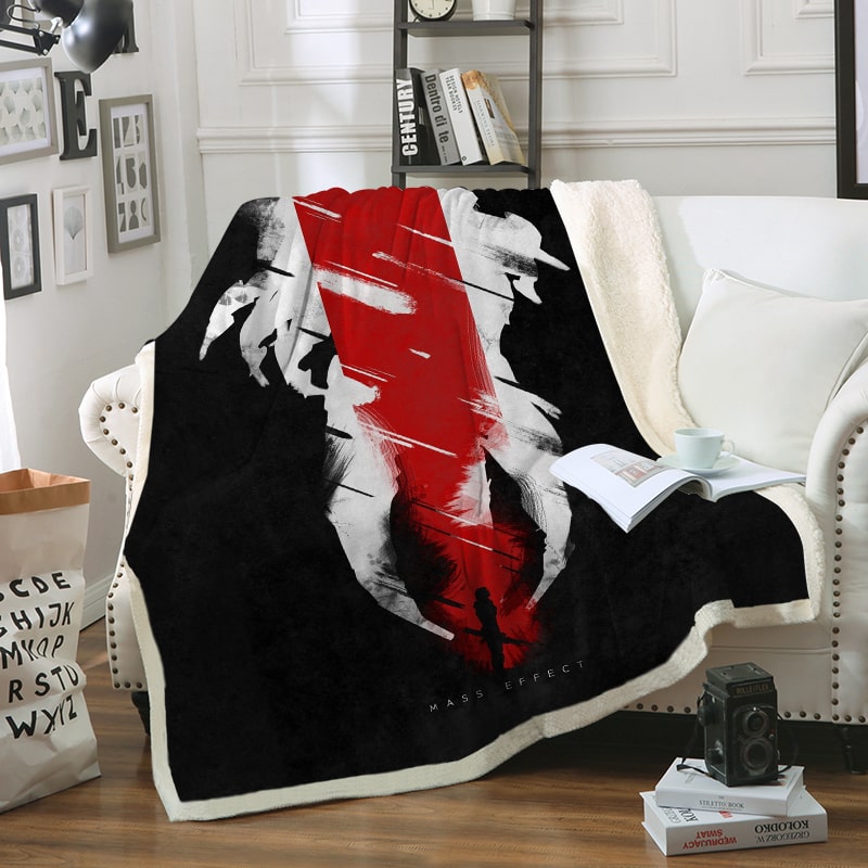 Mass Effect Premium Brushed Gaming Blanket
