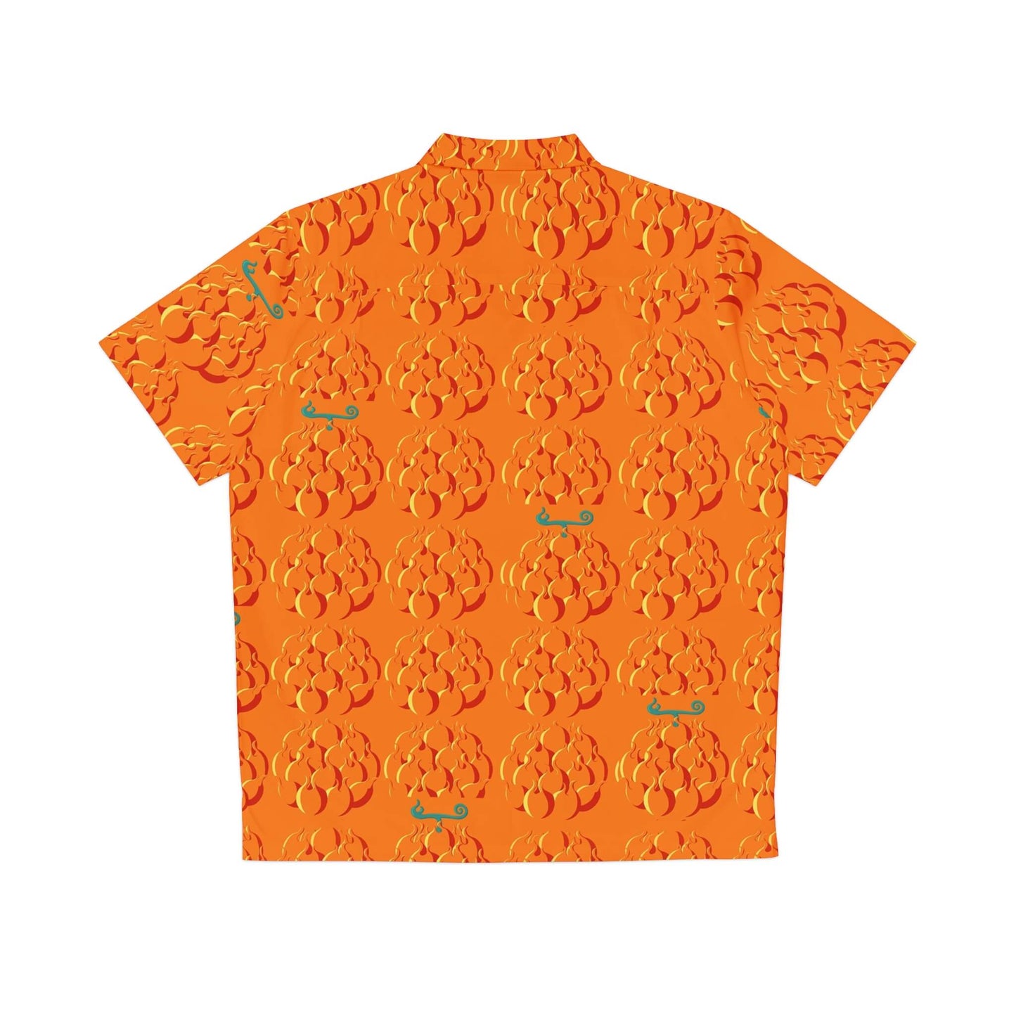 Mera Mera no Mi Devil Fruit Pattern One Piece Hawaiian Shirt