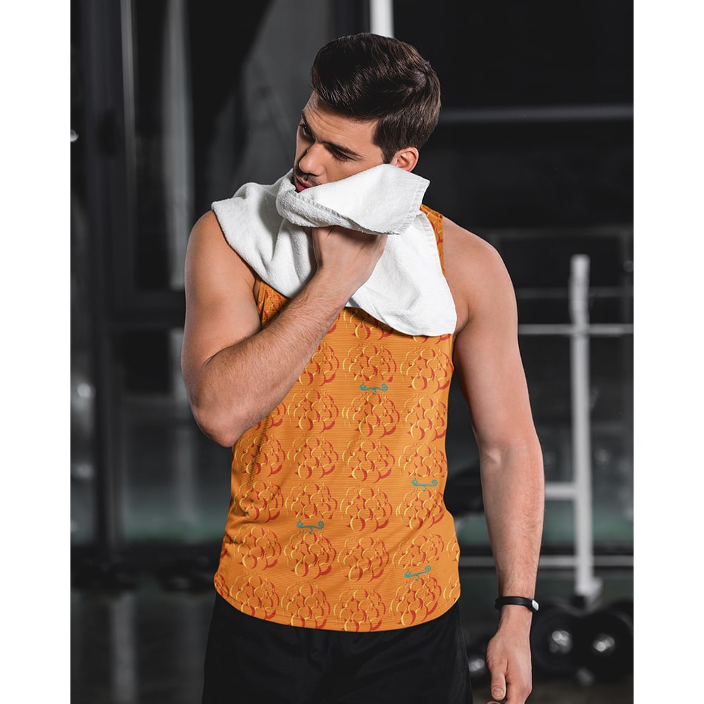 Mera Mera no Mi Devil Fruit Pattern One Piece Tank Top