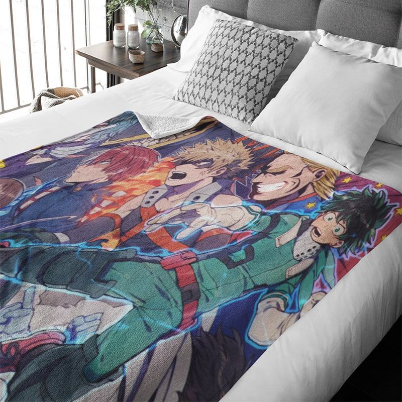 My Hero Academia UA Heroes Empyrean Blend All Heroes Blanket-My Hero Academia-Blanket,My Hero Academia,My Hero Academia Blanket