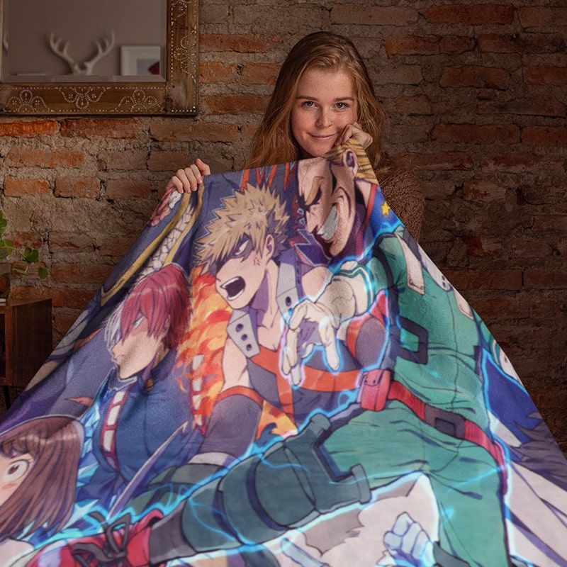 My Hero Academia UA Heroes Empyrean Blend All Heroes Blanket-My Hero Academia-Blanket,My Hero Academia,My Hero Academia Blanket