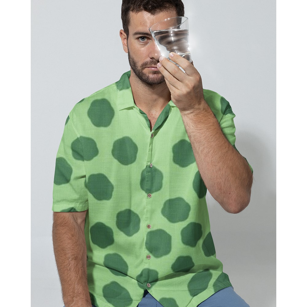Nami Stampede Pattern One Piece Hawaiian Shirt