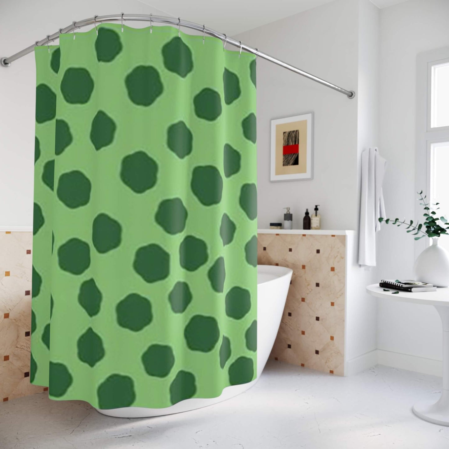 One Piece Nami Wano Fish Island Pattern Shower Curtains