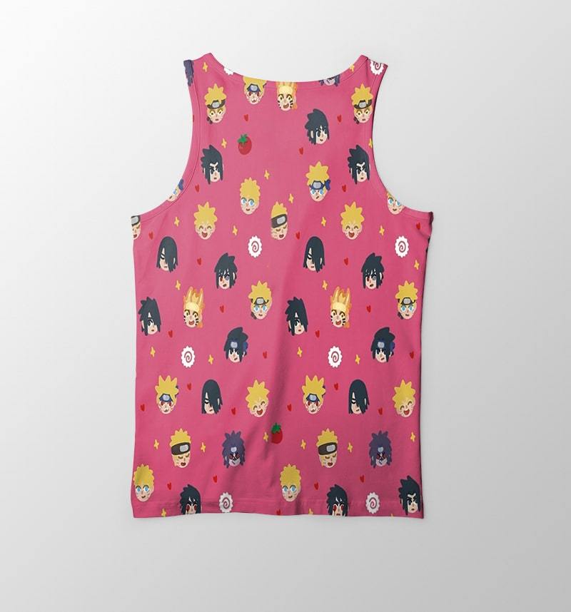 Naruto Sasuke Chibi Cool Art Naruto Tank Top-Naruto-meta-size-chart-tank-top-size-chart,Naruto,Naruto Shippuden,Tank Tops,Vest