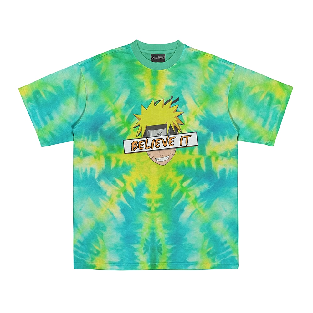 Naruto Uzumaki Believe It Tie Dye T-Shirt