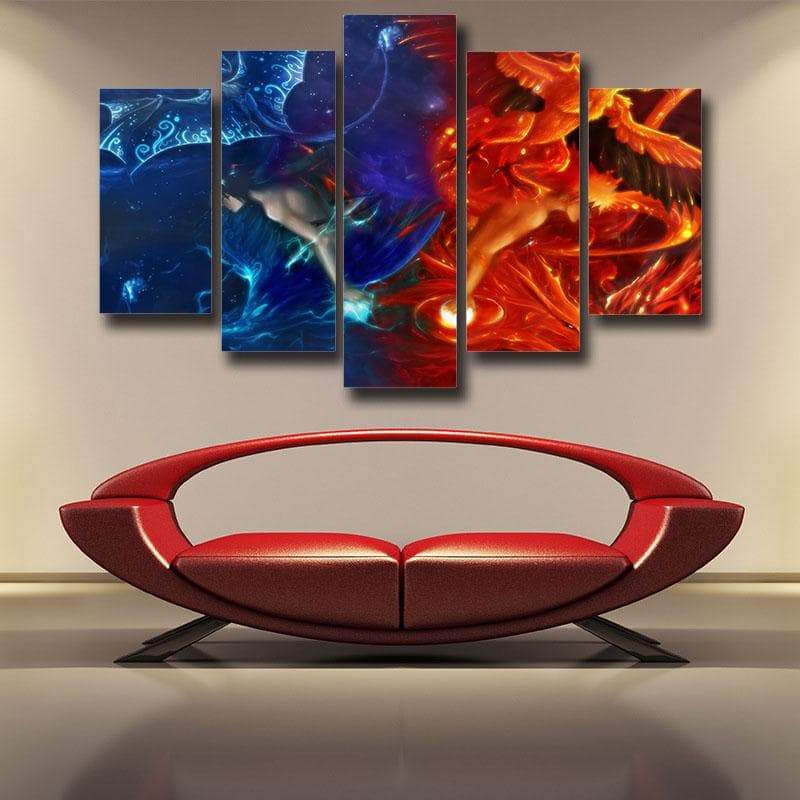 Naruto And Sasuke Art Naruto Canvas-Naruto-Blue,Canvas,Naruto,Naruto and Sasuke,Orange