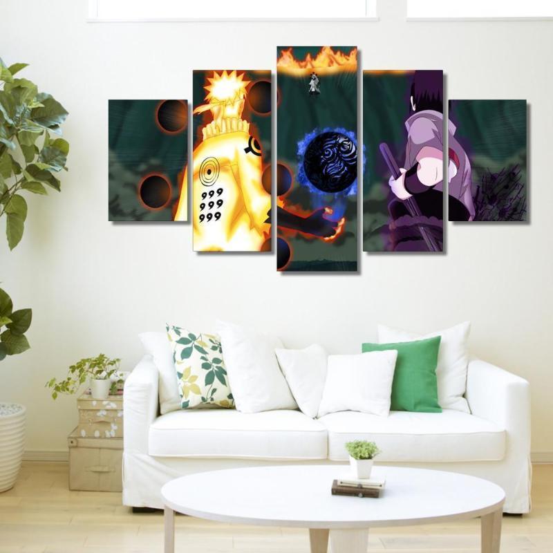 Naruto Canvas And Sasuke Vs Kabuyo-Naruto-Canvas,Kabuyo,MultiColor,Naruto