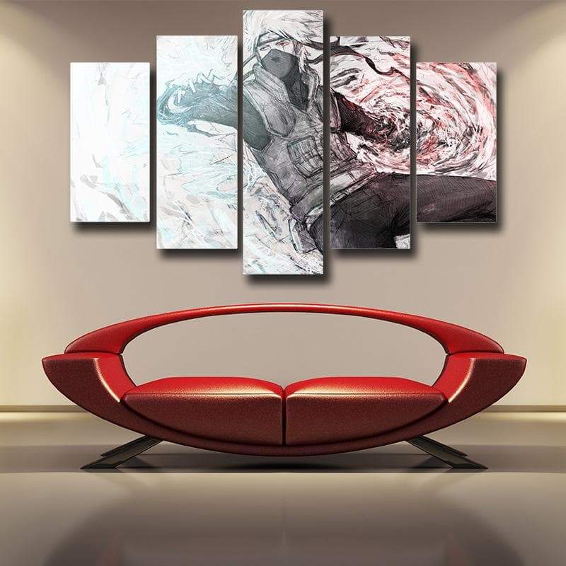 Naruto Hatake Kakashi 3D Printed Naruto Canvas-Naruto-Canvas,Kakashi,MultiColor,Naruto