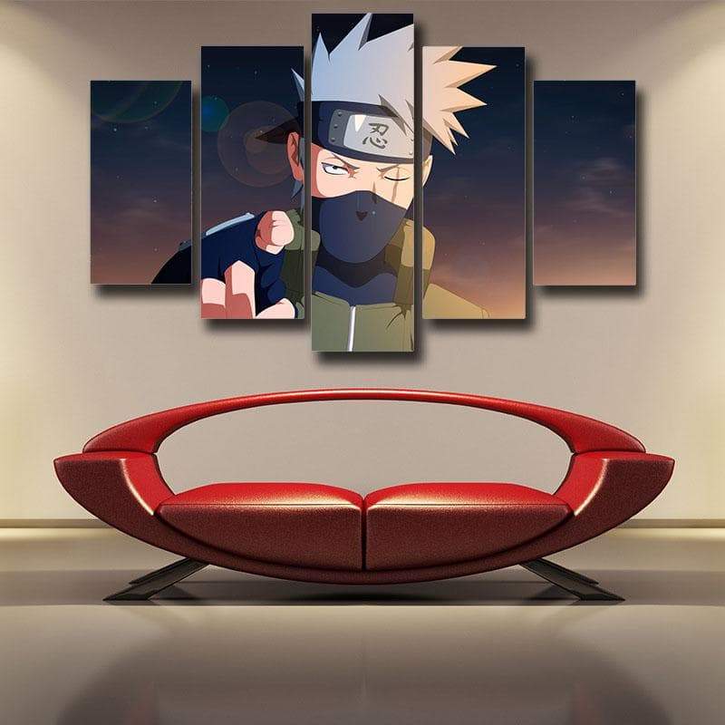 Naruto Hatake Kakashi Face Naruto Canvas-Naruto-Canvas,Kakashi,MultiColor,Naruto