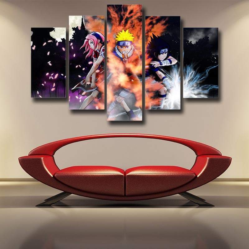 Naruto, Sasuke And Sakura Naruto Canvas-Naruto-Canvas,MultiColor,Naruto,Naruto and Sasuke,Sakura
