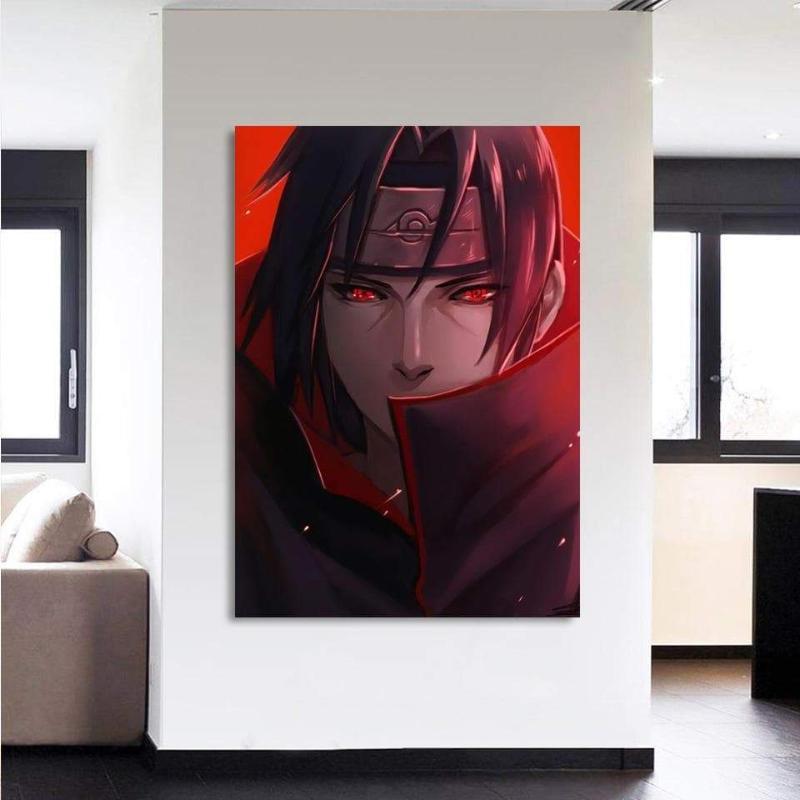 Naruto Uchiha Itachi 3D Printed Naruto Canvas-Naruto-Canvas,Itachi Uchiha,Naruto,Red
