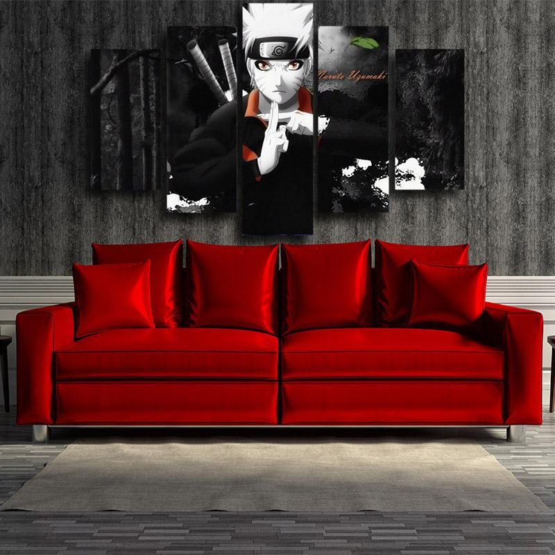 Naruto Uzumaki Wall Naruto Canvas-Naruto-Black,Canvas,Naruto