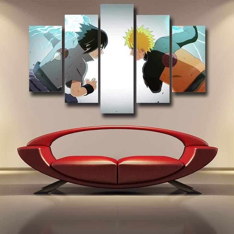 Naruto vs Sasuke Naruto Canvas-Naruto-Blue,Canvas,Naruto,Naruto and Sasuke