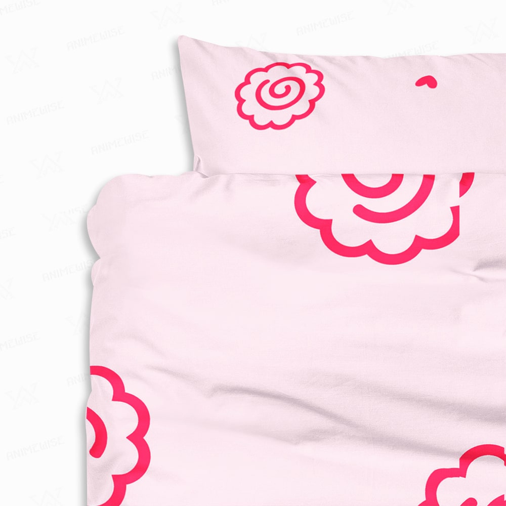 Narutomaki Fishcake Hearts Comforter Set Bedding