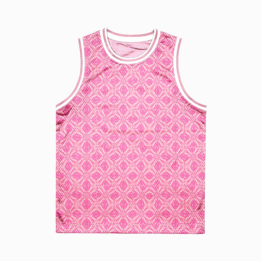 Netzuko Classic Floral Pattern Basketball Jersey