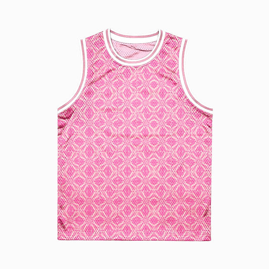 Netzuko Classic Floral Pattern Basketball Jersey