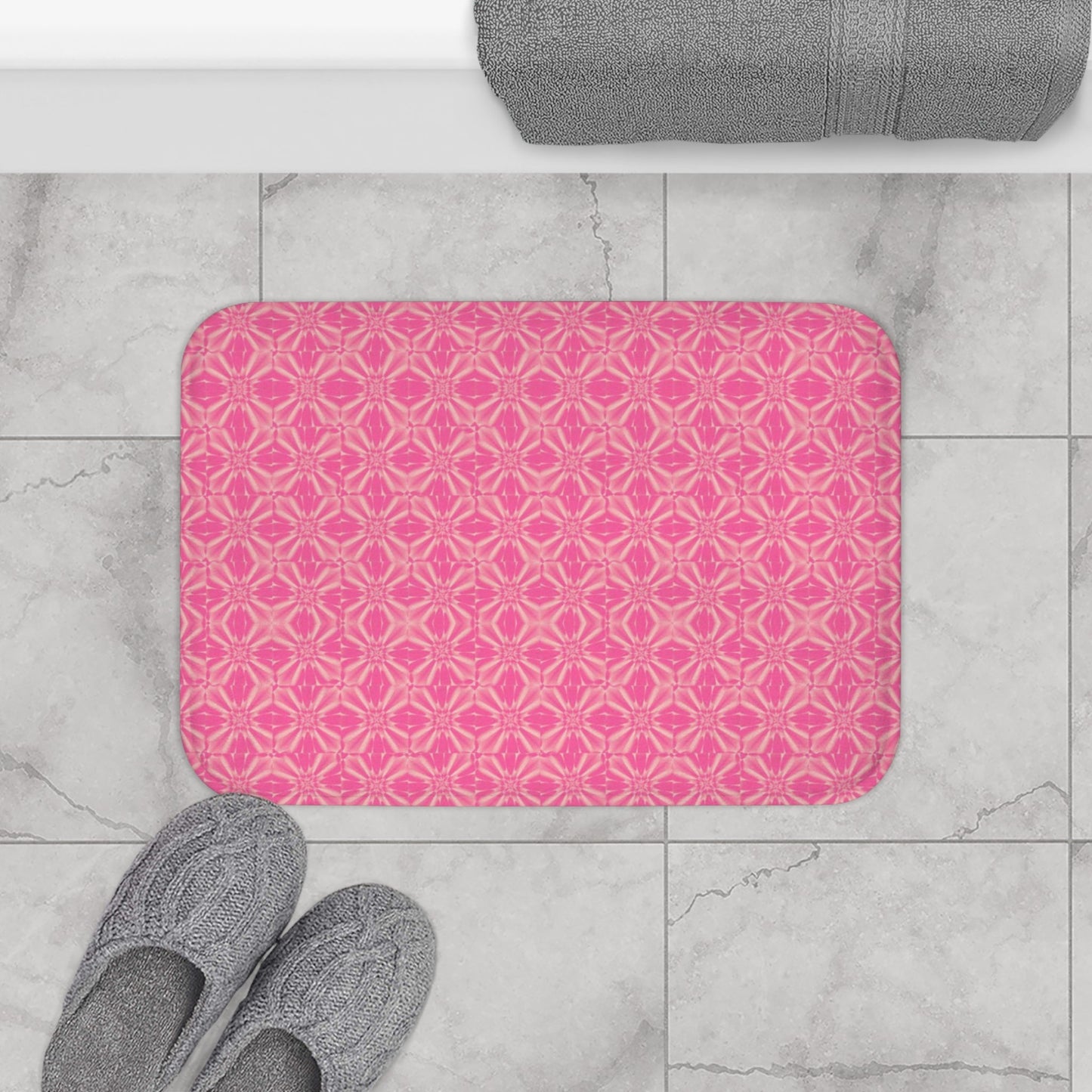 Nezuko Kamado Floral dark Demon Slayer Bath Mats