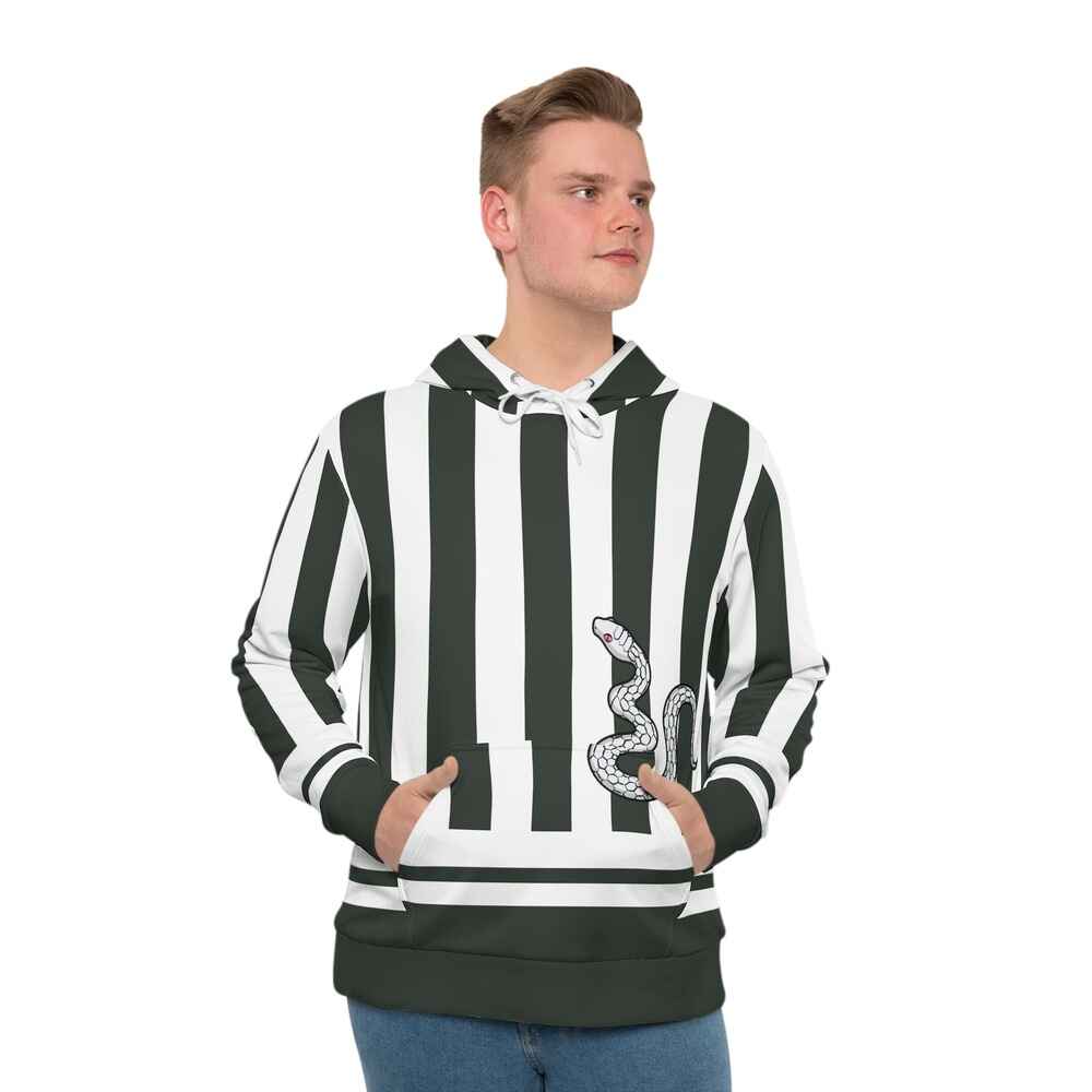 Snake Pillar Classic Stripe Pattern Hoodie