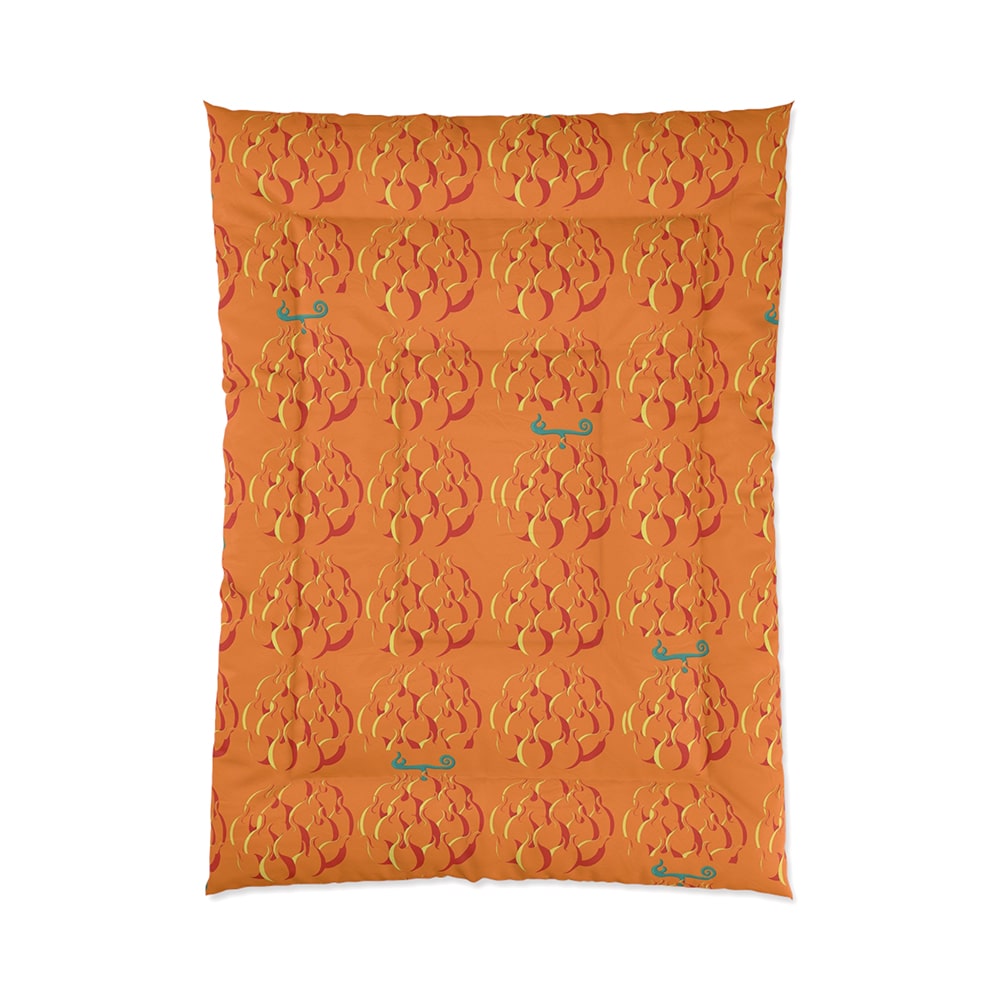 Mera Mera no Mi Devil Fruit Pattern One Piece Comforter Set Bedding