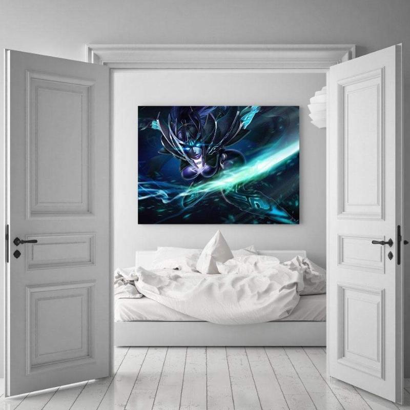 Phantom Assassin Dark Blue Style With Phantom Assassin Canvas