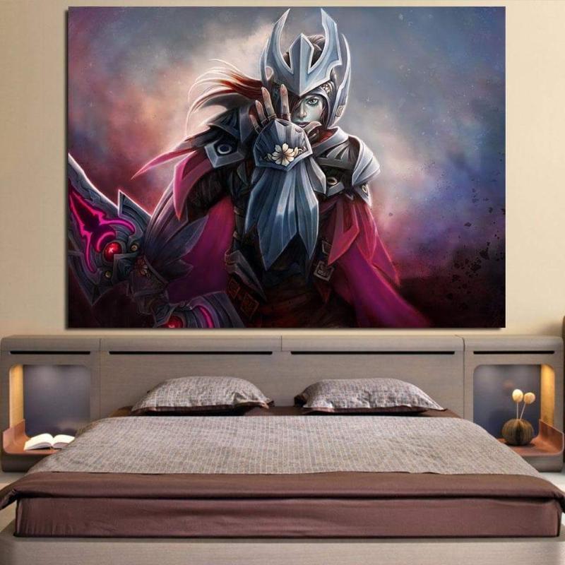 Phantom Assassin Red Cute Style Phantom Assassin Canvas