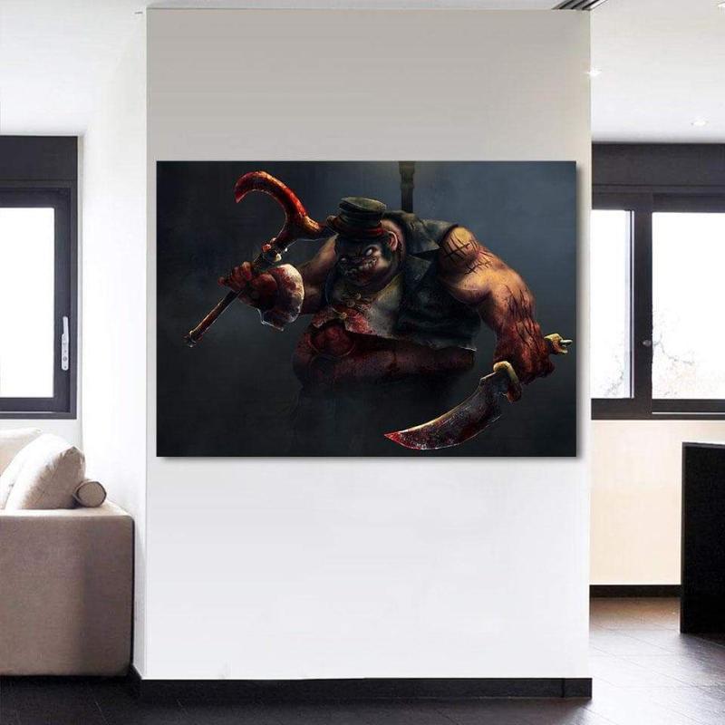 Pudge Green Funny Style Pudge Canvas