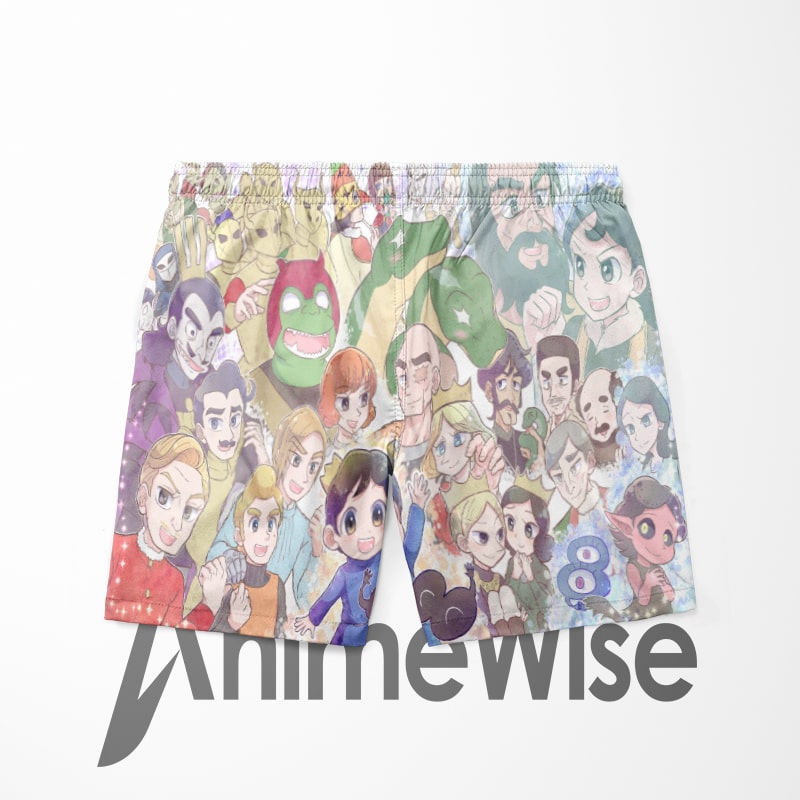 Ranking of Kings Shorts – Ousama Ranking Badehose mit All-Cast-Aufdruck
