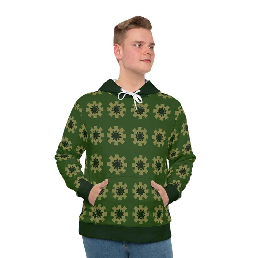 Zoro kimono Pattern One Piece Pullover Hoodie