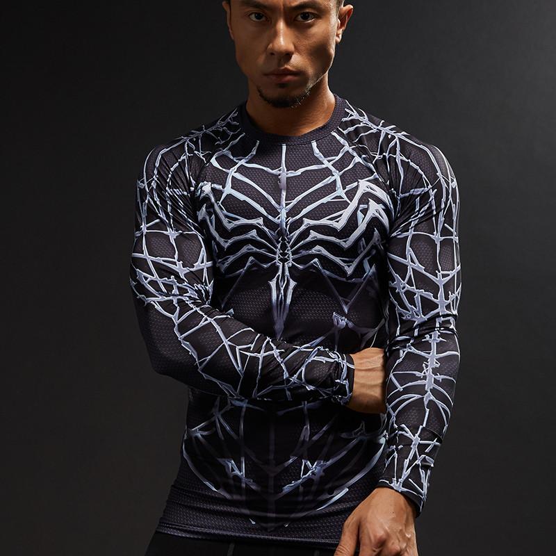 Venom Hot Black 3D Printed Venom Long Sleeve Shirt