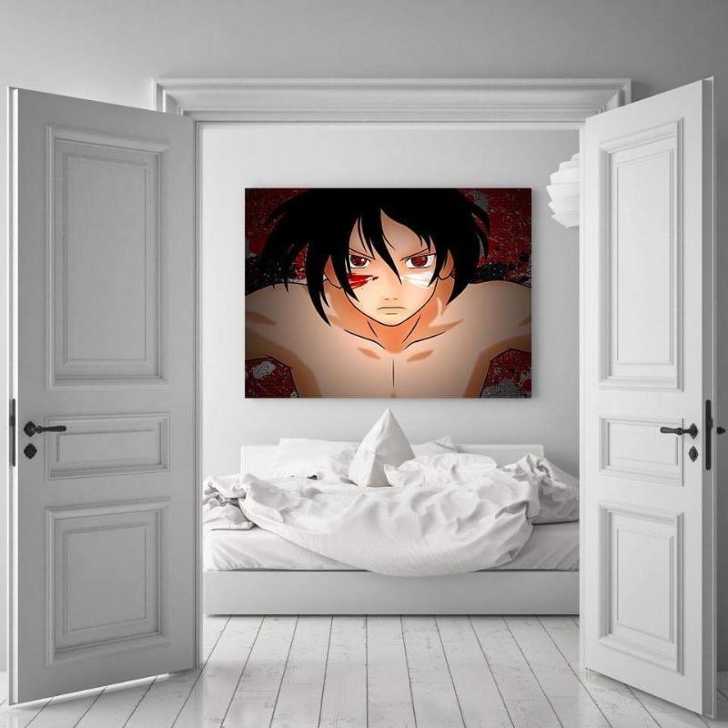 Sasuke Uchiha Naruto 3D Printed Naruto Canvas-Naruto-Canvas,Naruto,Orange