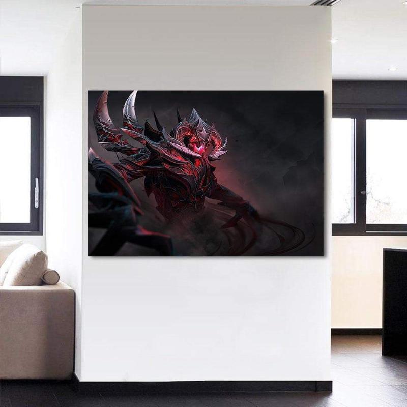 Shadow Fiend Art Style Black Shadow Fiend Canvas