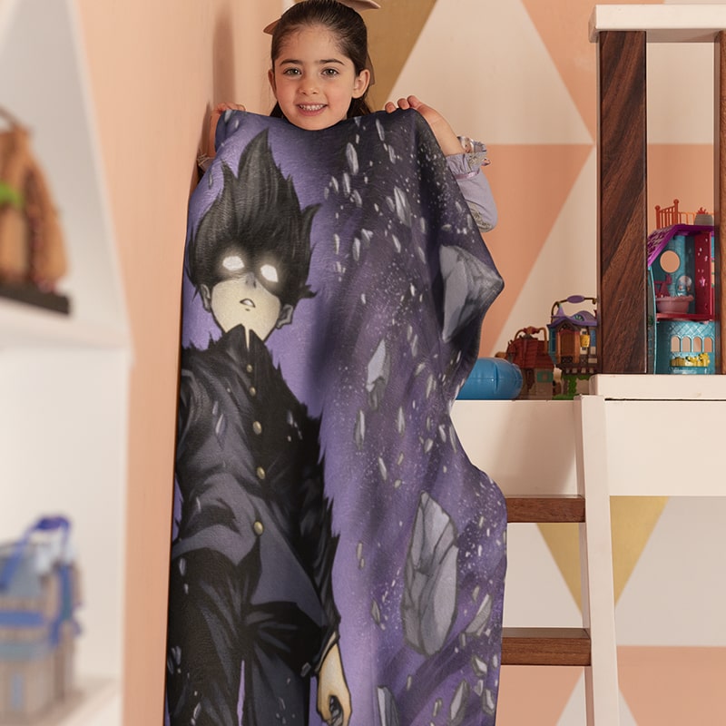 Shigeo Kageyama Mob Psycho 100 Throw Blanket