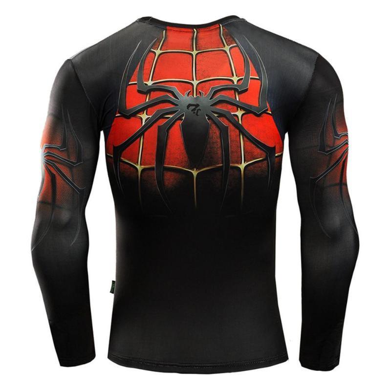 Spiderman 3D Printed High Quality Spiderman Long Sleeve Shirt