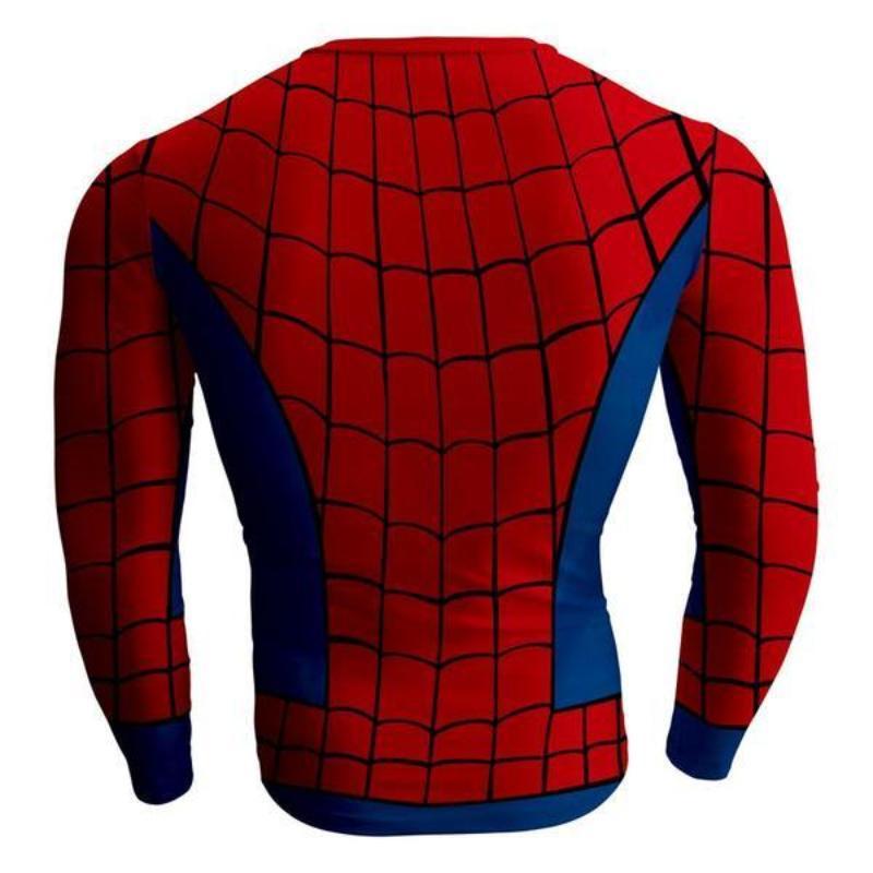 Spiderman Extended 3D Printed Spiderman Long Sleeve Shirt