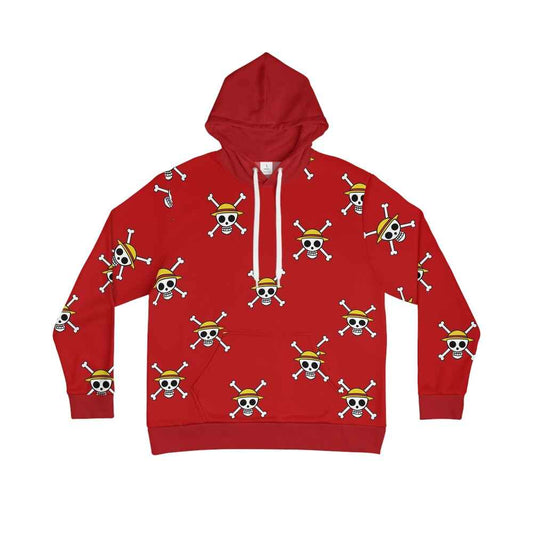 One Piece Ludffy Classic Emblem Pullover Hoodie