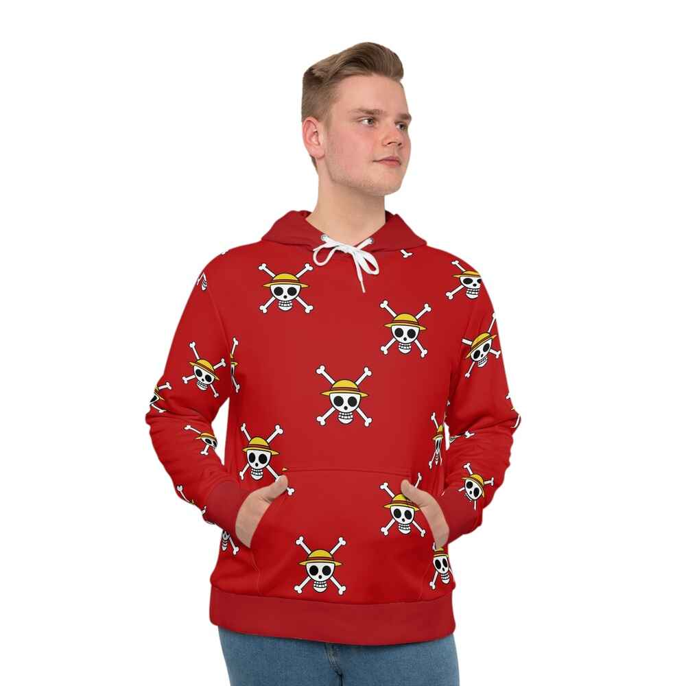 One Piece Ludffy Classic Emblem Pullover Hoodie