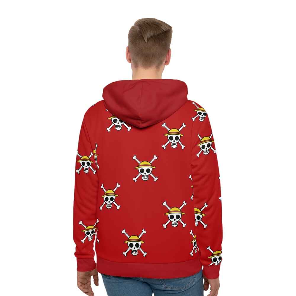 One Piece Ludffy Classic Emblem Pullover Hoodie