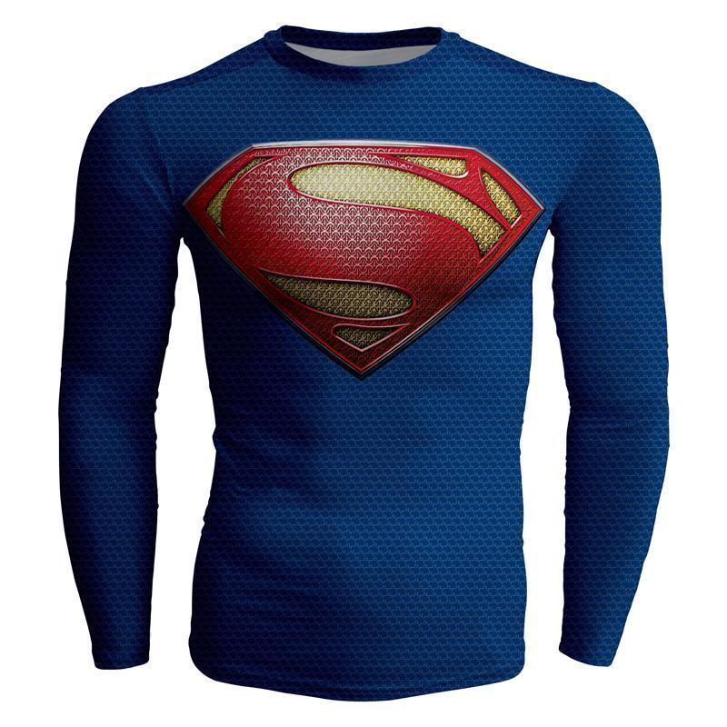 Superman Flying God 3D Printed Superman Long Sleeve Shirt - Anime Wise