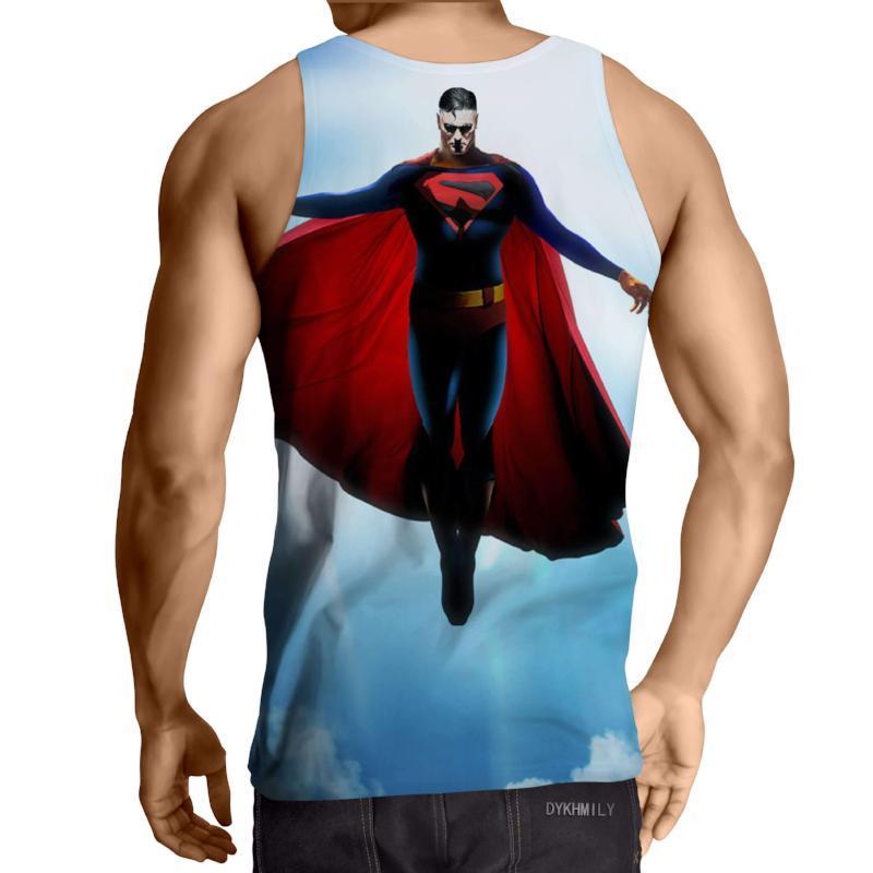 Superman Flying God 3D Printed Superman Tank Top