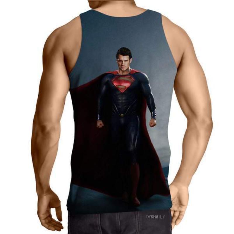 Superman Horizon 3D Printed Superman Tank Top - Anime Wise