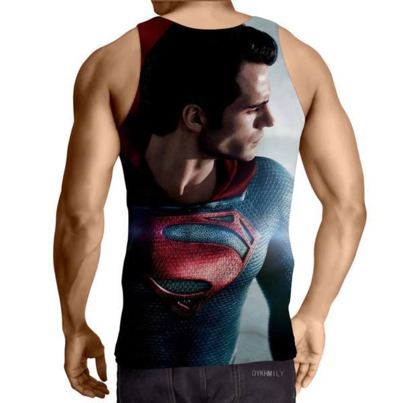 Superman Mankind's Wonder 3D Printed Superman Tank Top - Anime Wise