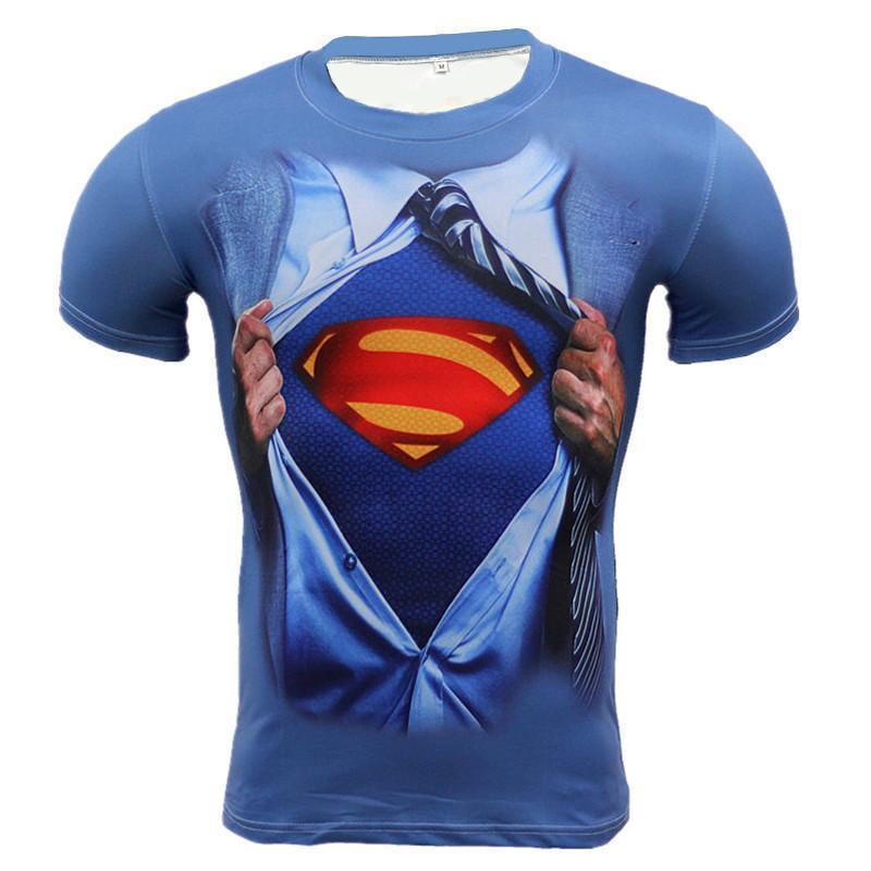 Superman Tee Disguise Effect 3D Printed Superman T Shirt - Anime Wise