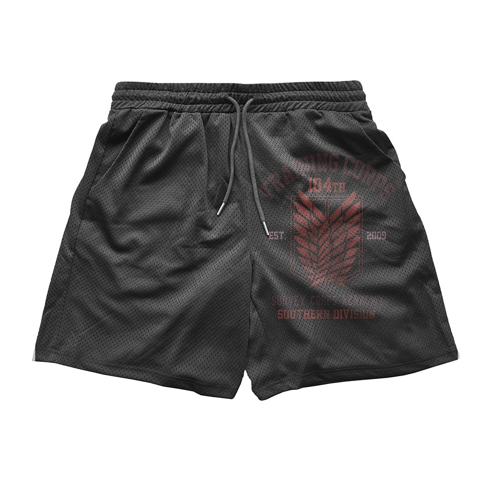 Attack on Titan Survey Corps Academy Southern Division Mesh shorts