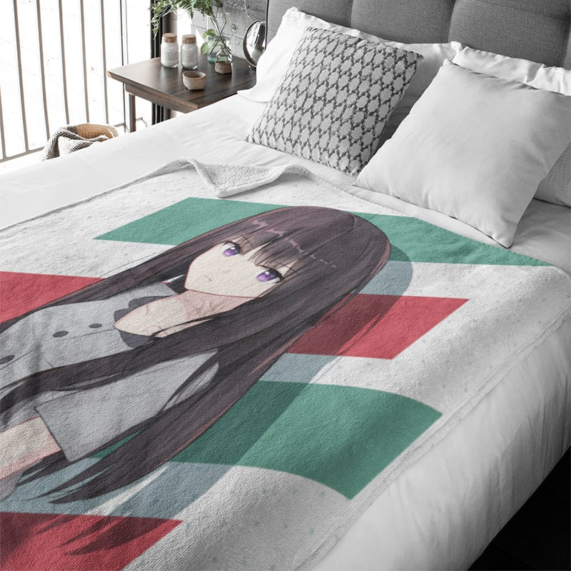 Takina Inoue Cute Kawai Fusion Lycoris Recoil Throw Blanket