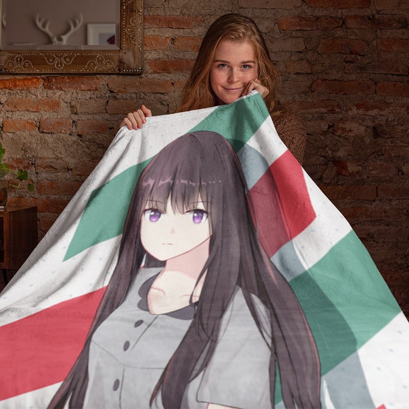 Takina Inoue Cute Kawai Fusion Lycoris Recoil Throw Blanket